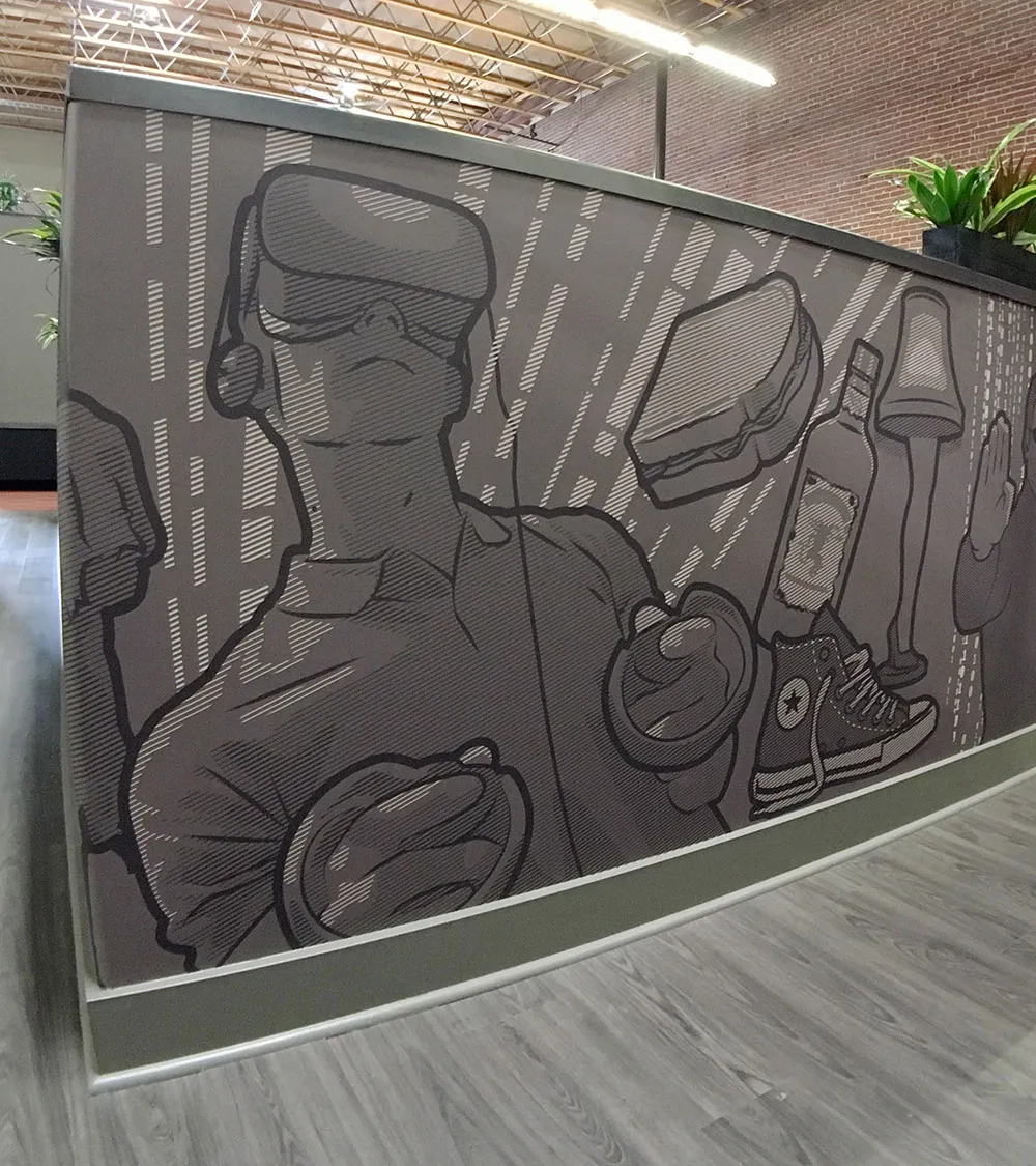 Pop-Art Mural Detail