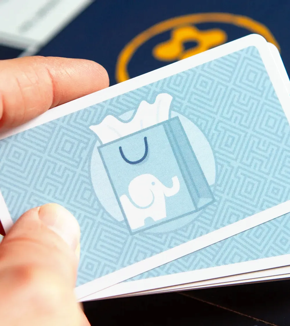 White Elephant Cards