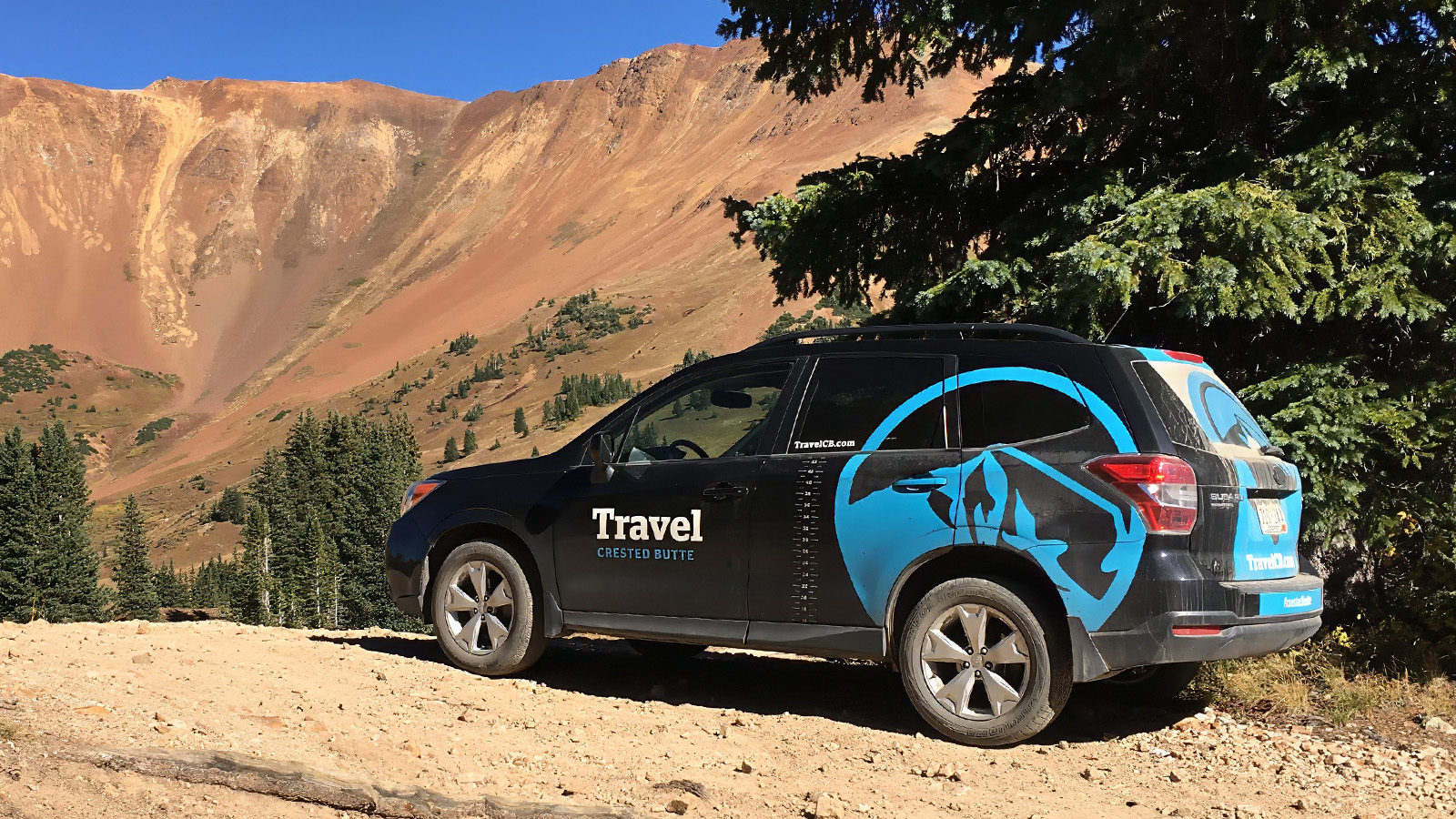 Travel Crested Butte car wrap