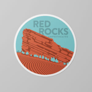 Red Rocks Sticker